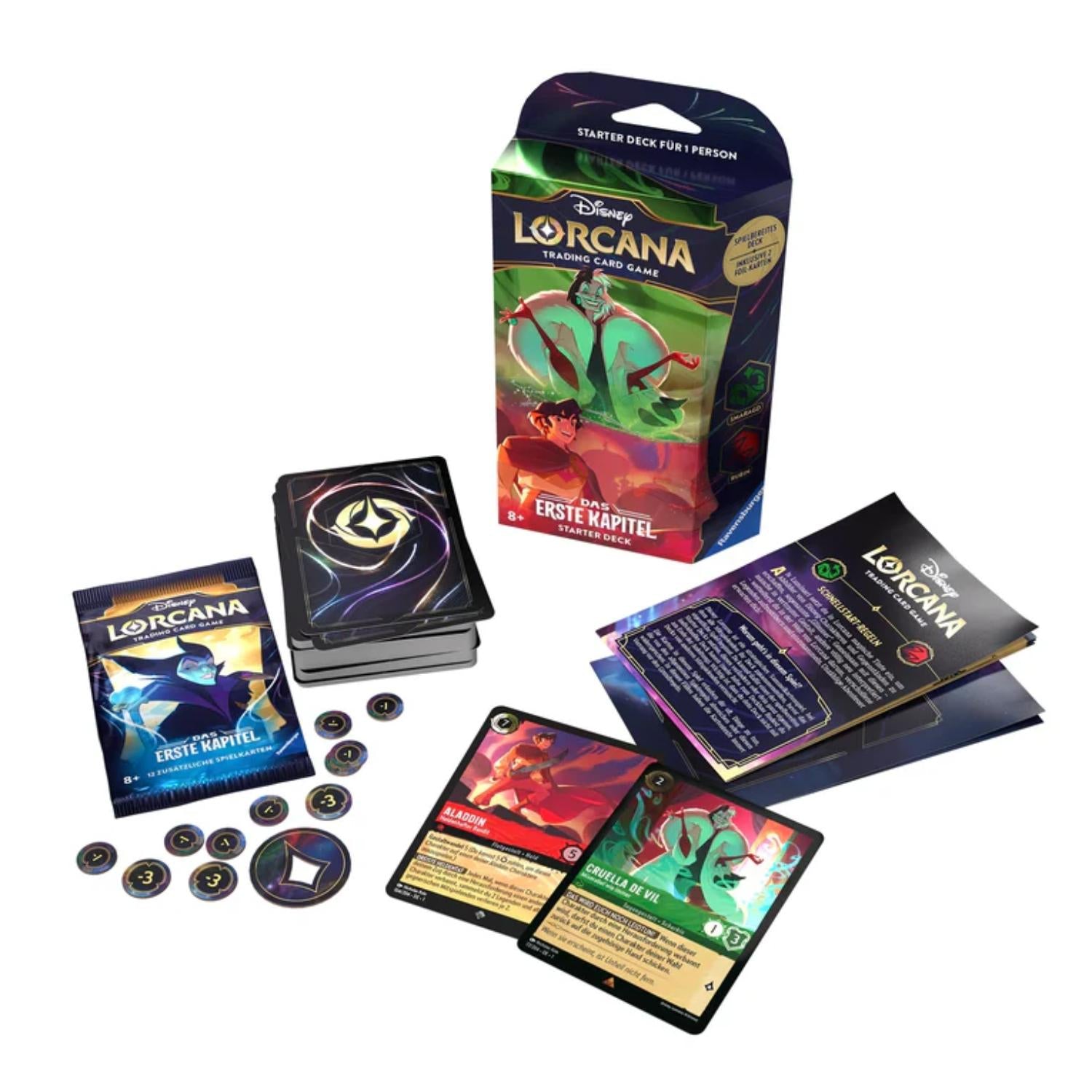 Disney Lorcana Das Erste Kapitel Smaragd & Rubin Starter Deck deutsch