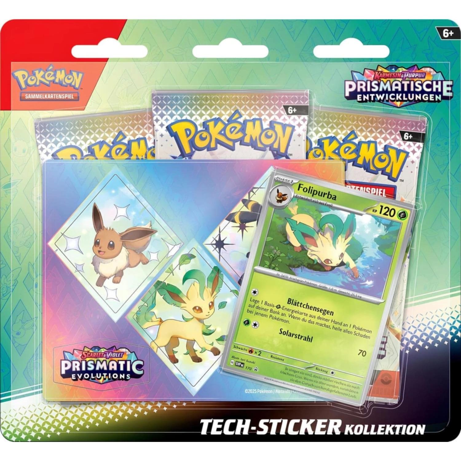 Pokémon Prismatische Entwicklungen Tech StickerKollektion Folipurba deutsch