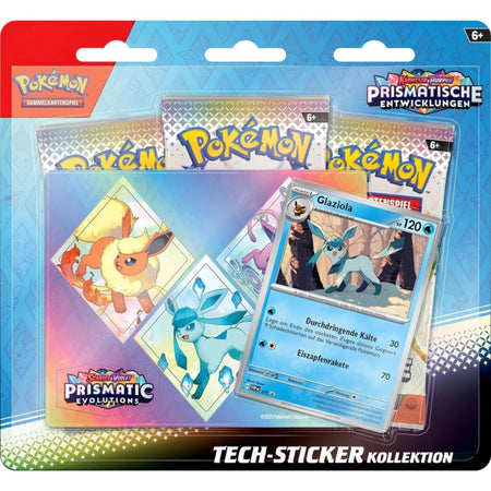 Pokémon Prismatische Entwicklungen Tech Sticker Kollektion Glaziola deutsch