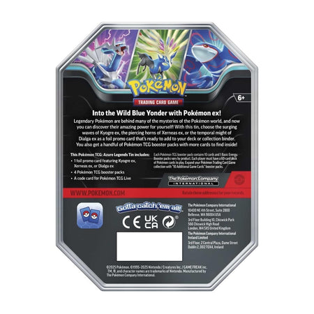 Pokémon Azure Legends Kyogre ex Tin englisch