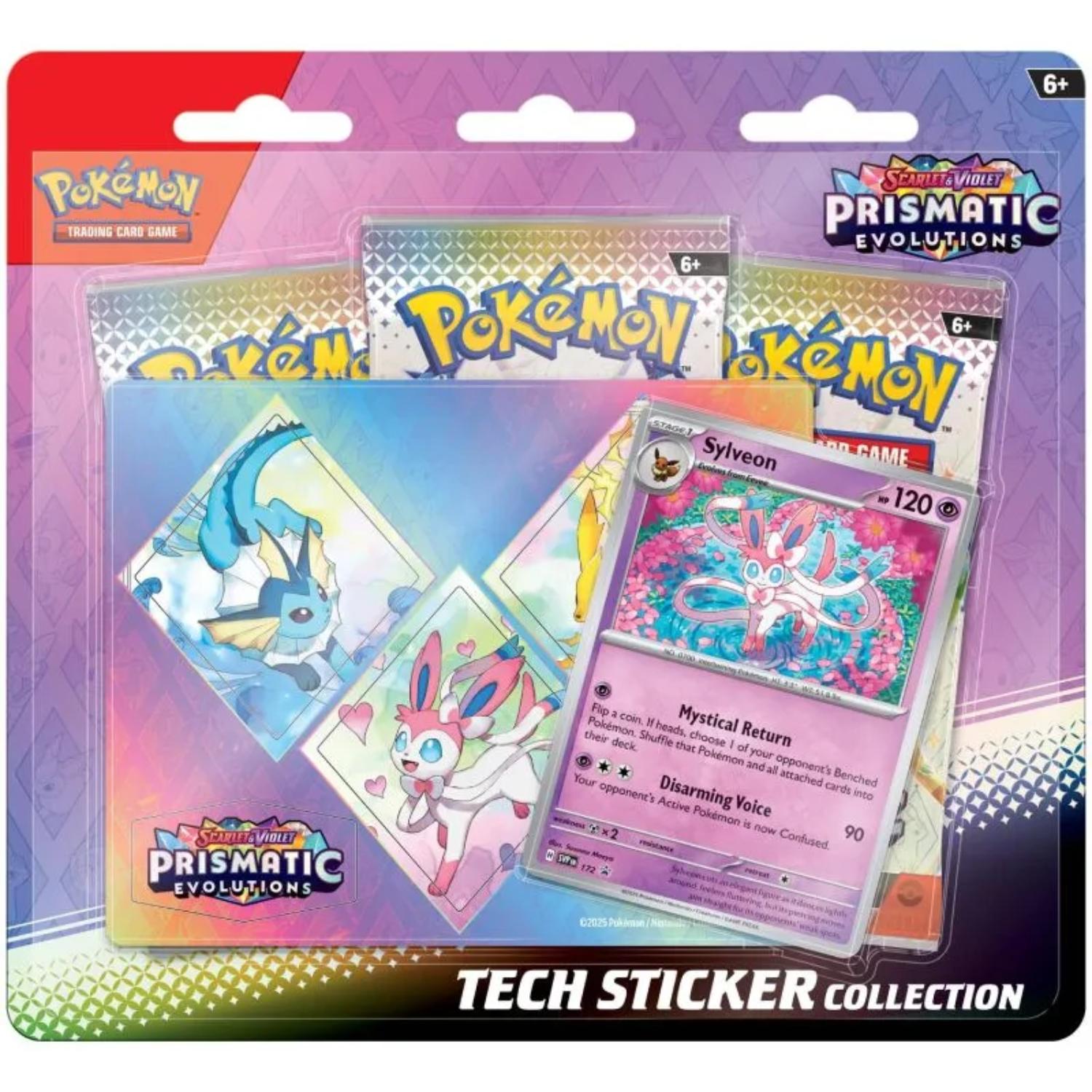 Pokémon Prismatic Evolutions Sylveon Tech Sticker Collection englisch