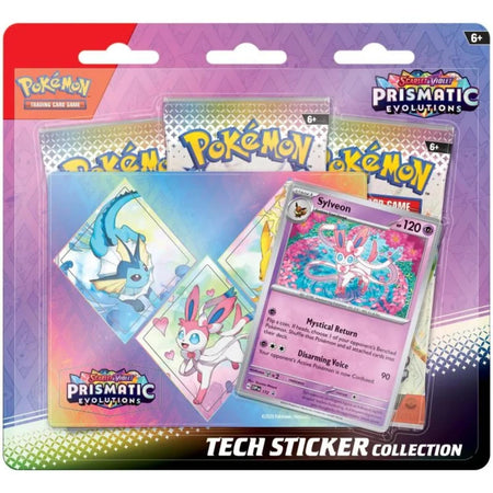 Pokémon Prismatic Evolutions Sylveon Tech Sticker Collection englisch