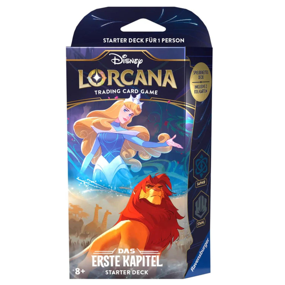 Disney Lorcana Das Erste Kapitel Saphir & Stahl Starter Deck deutsch