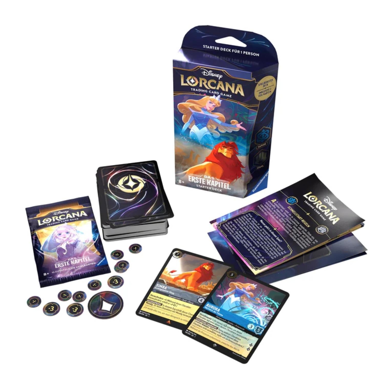 Disney Lorcana Das Erste Kapitel Saphir & Stahl Starter Deck deutsch