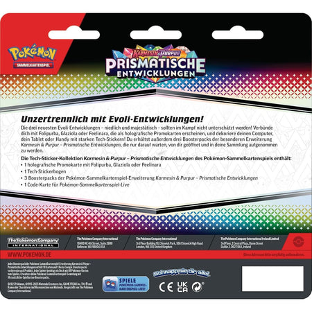 Pokémon Prismatische Entwicklungen Tech Sticker Kollektion Glaziola deutsch