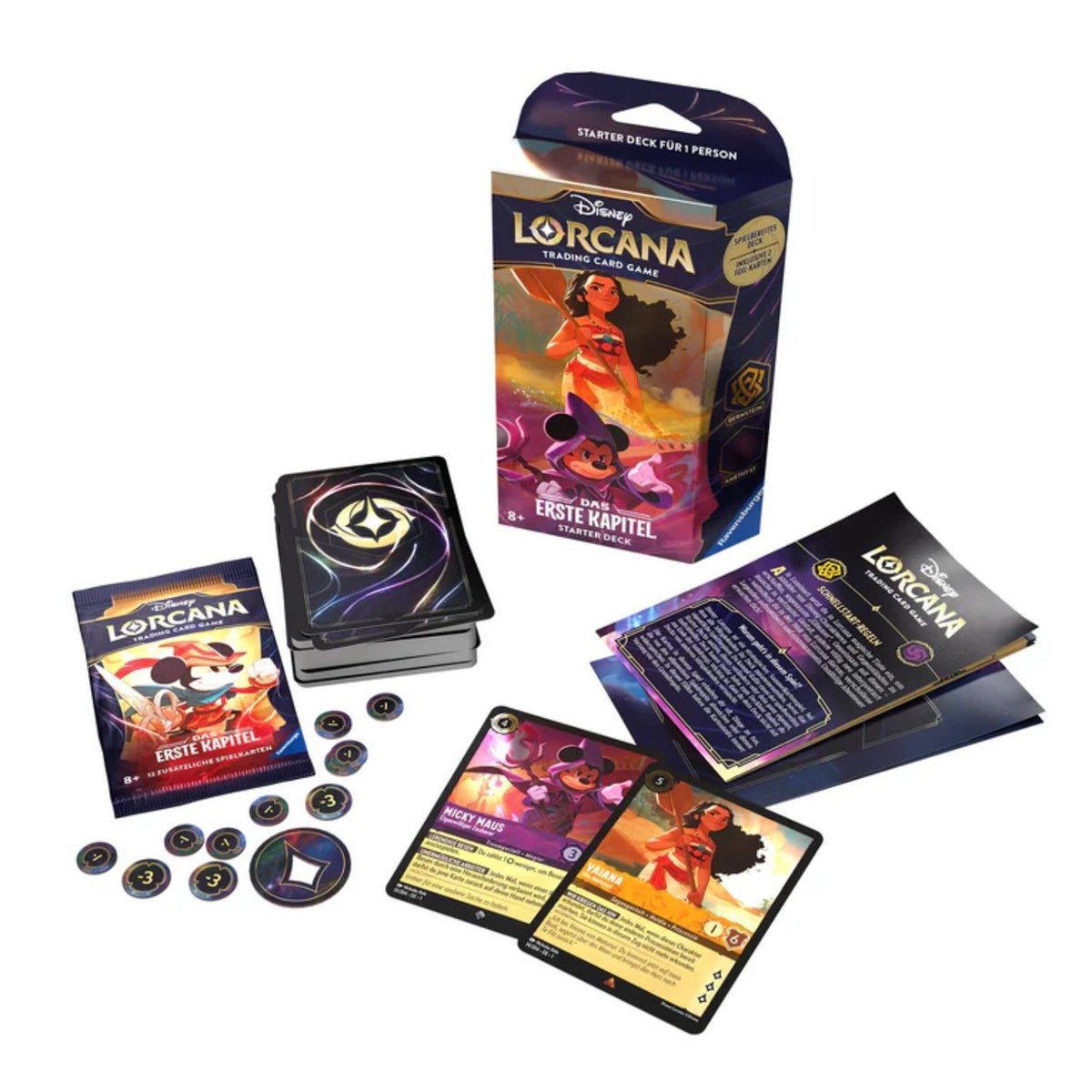 Disney Lorcana Das Erste Kapitel Bernstein & Amethyst Starter Deck deutsch