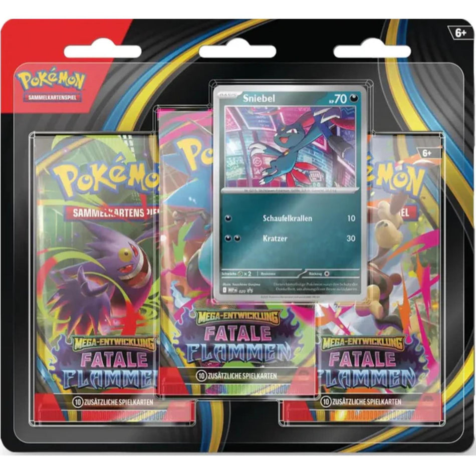 Pokemon Phantasmal Flames 3 Pack Blister Sneasel german