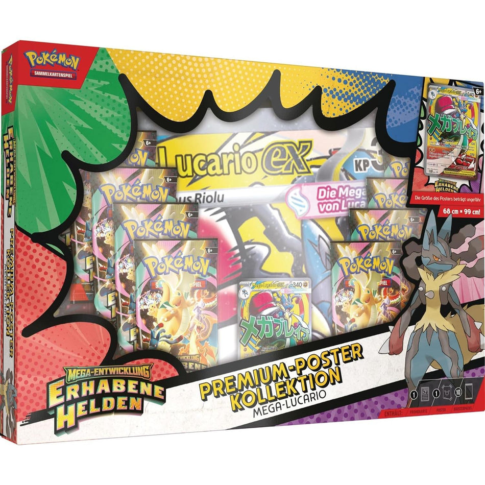 Pokemon Ascended Heroes Mega Lucario Premium Poster Collection german