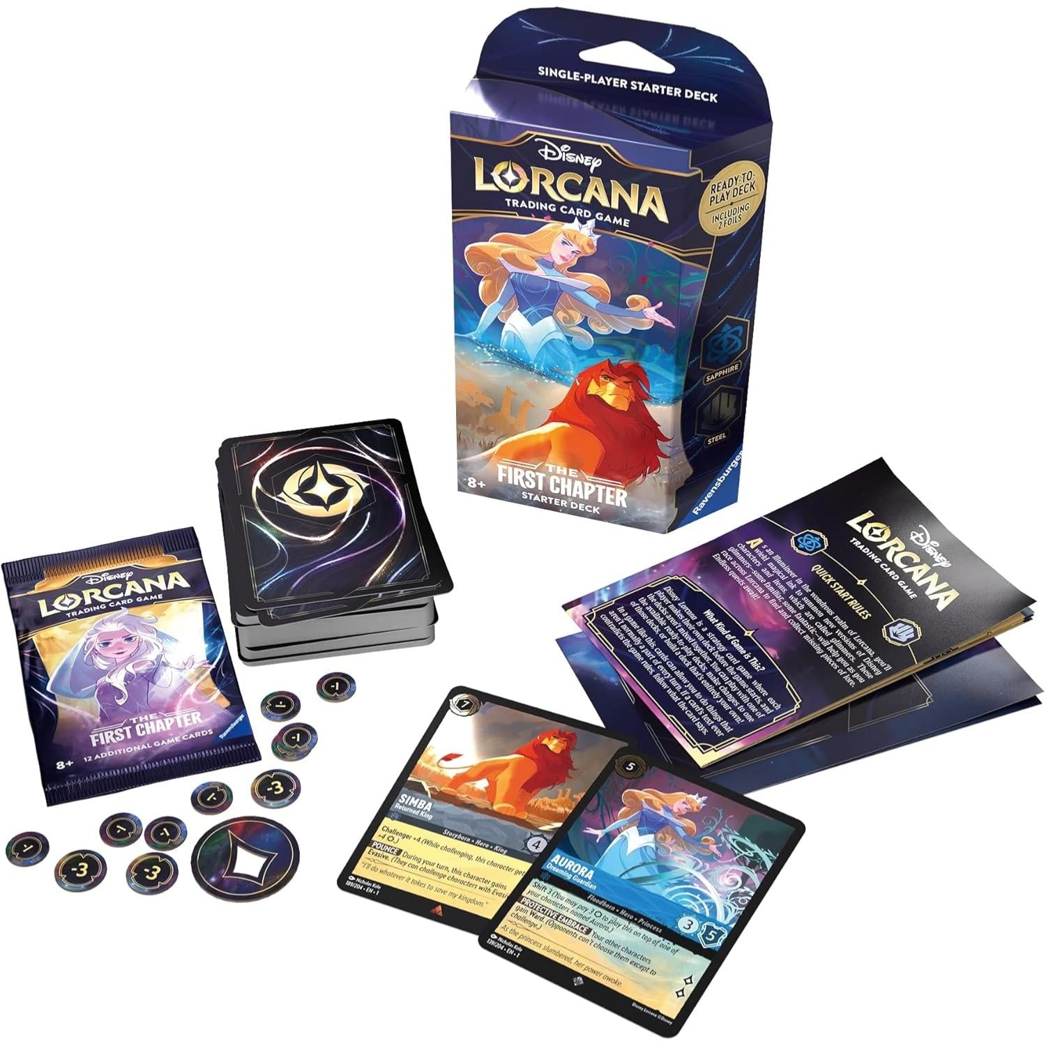 Disney Lorcana The First Chapter Sapphire & Steel Starter Deck englisch