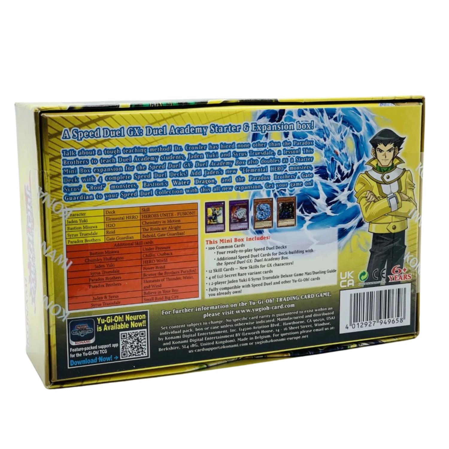 Yu-Gi-Oh! Speed Duel GX Midterm Paradox Mini Box englisch