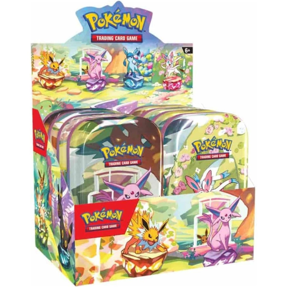 Pokemon Prismatic Evolutions Mini Tin Display german
