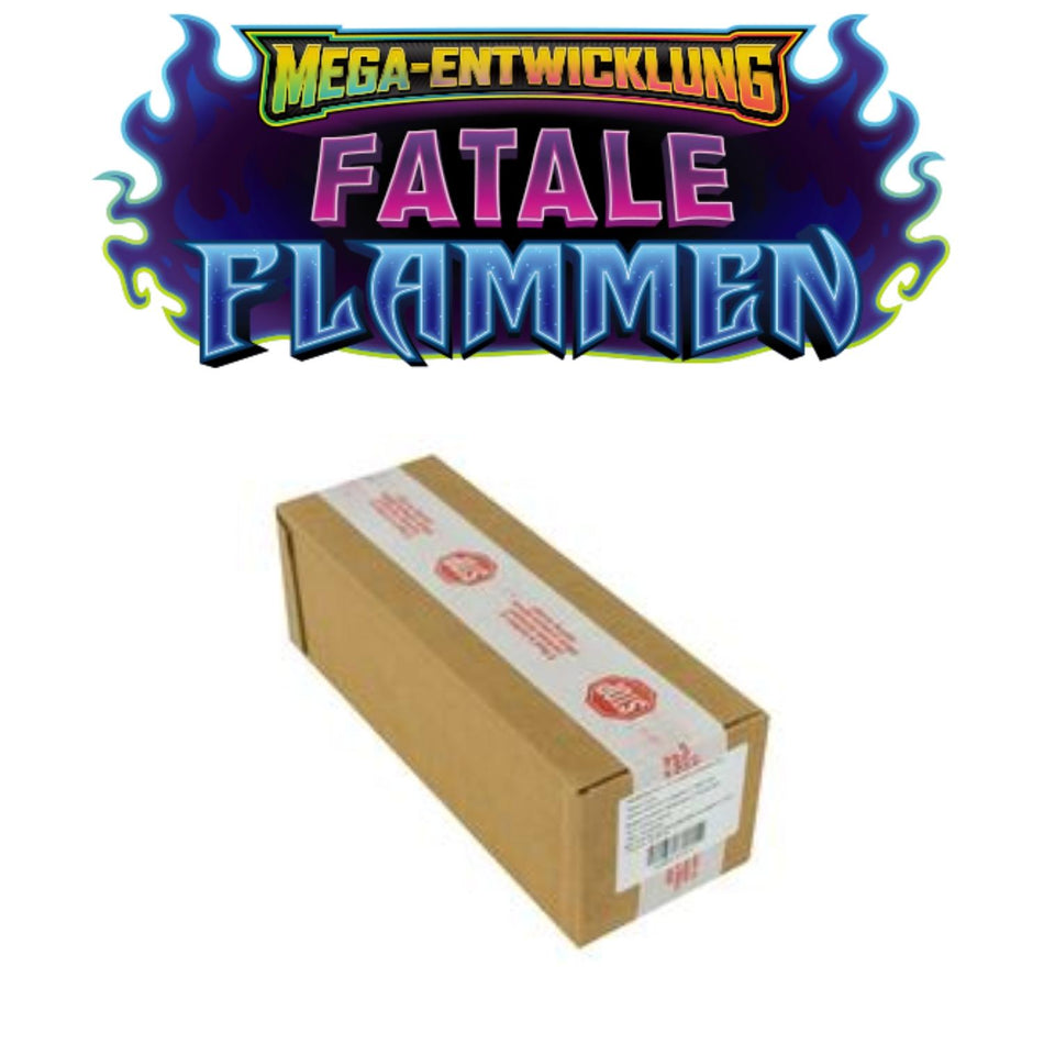 Pokemon Mega Evolution Phantasmal Flames 6 Booster Box Case german
