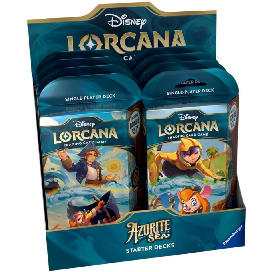 Disney Lorcana - Azurite Sea: Starter Deck Display (8) EN
