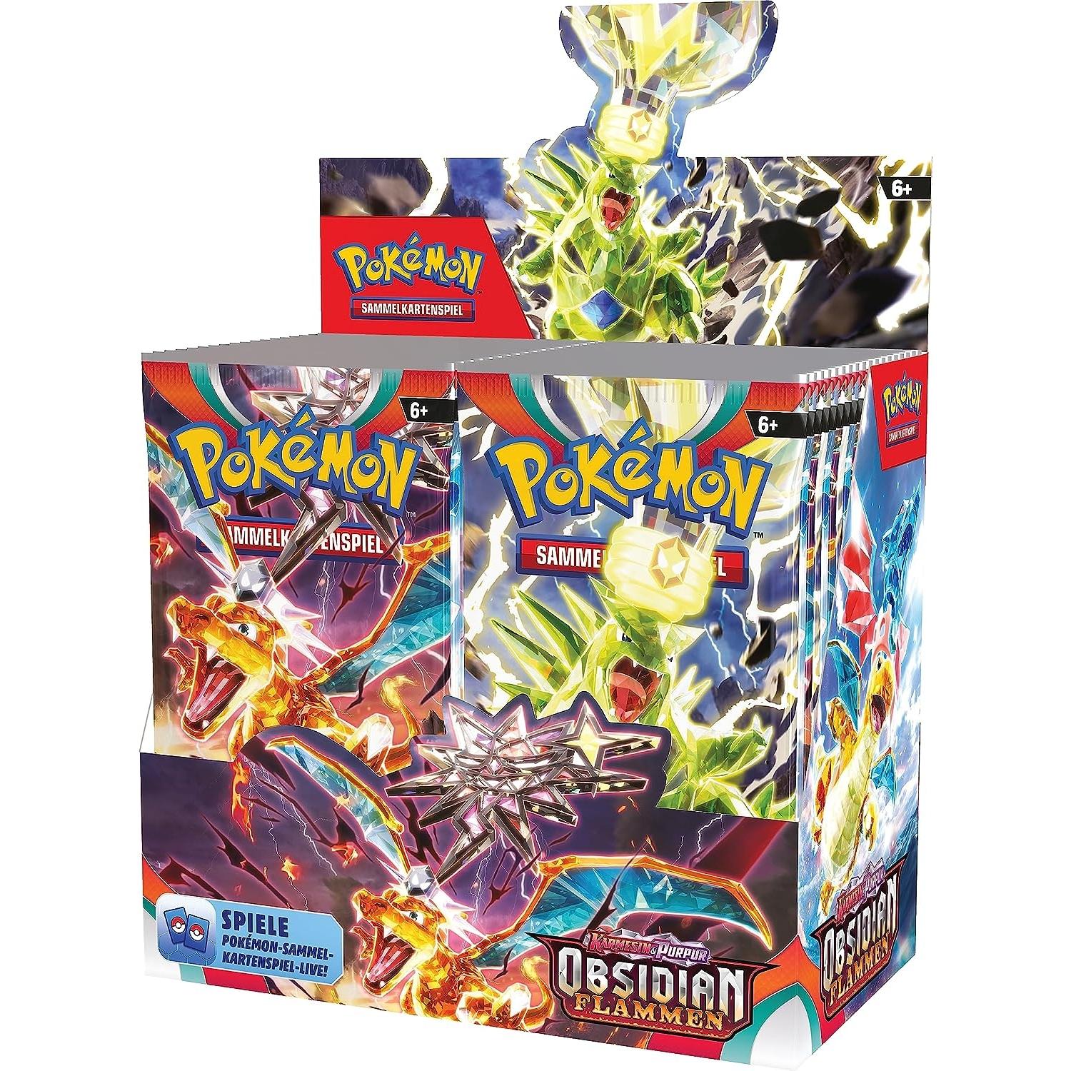 Pokemon Karmesin & Purpur Obsidian Flammen Display deutsch