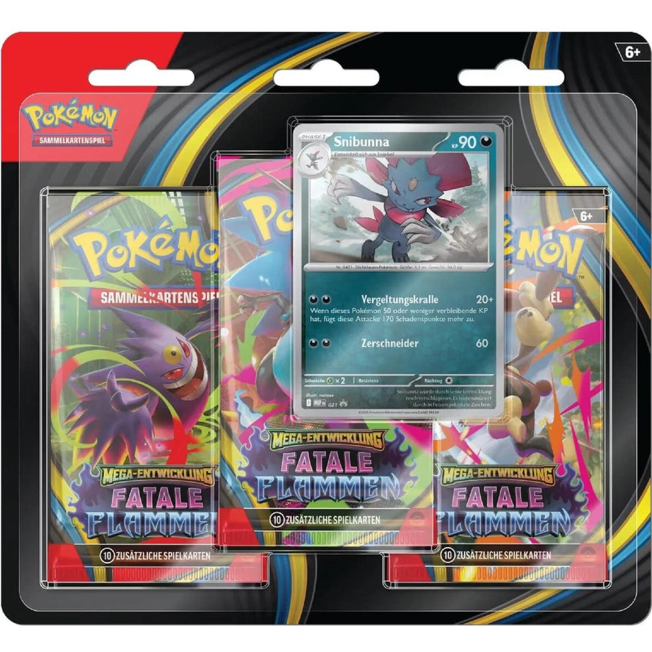Pokemon Phantasmal Flames 3 Pack Blister Weavile german