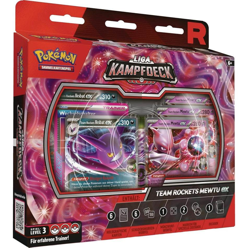 Pokemon Team Rocket's Mewtwo ex League Battle Deck german