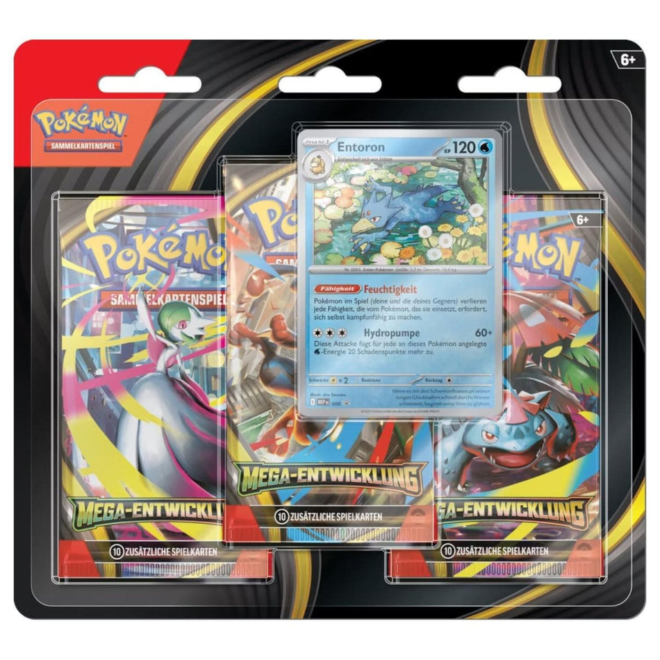 Pokemon Mega Evolution 3 Pack Blister Golduck german