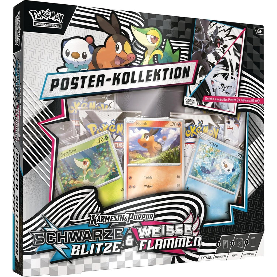 Pokémon Schwarze Blitze & Weisse Flammen Poster Kollektion deutsch